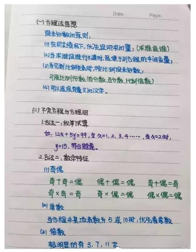 行測公式記不住？學霸幾張筆記就搞定了！
